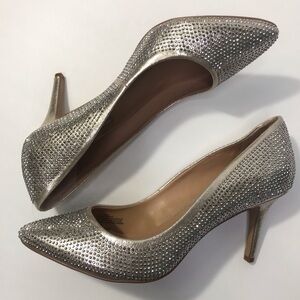 INC International Concepts Zitah3 Studded Pearl Gold Classic Pump Heels Formal